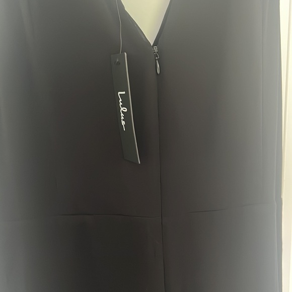 Lulus Long Black Dress, Never Worn - Picture 7 of 8